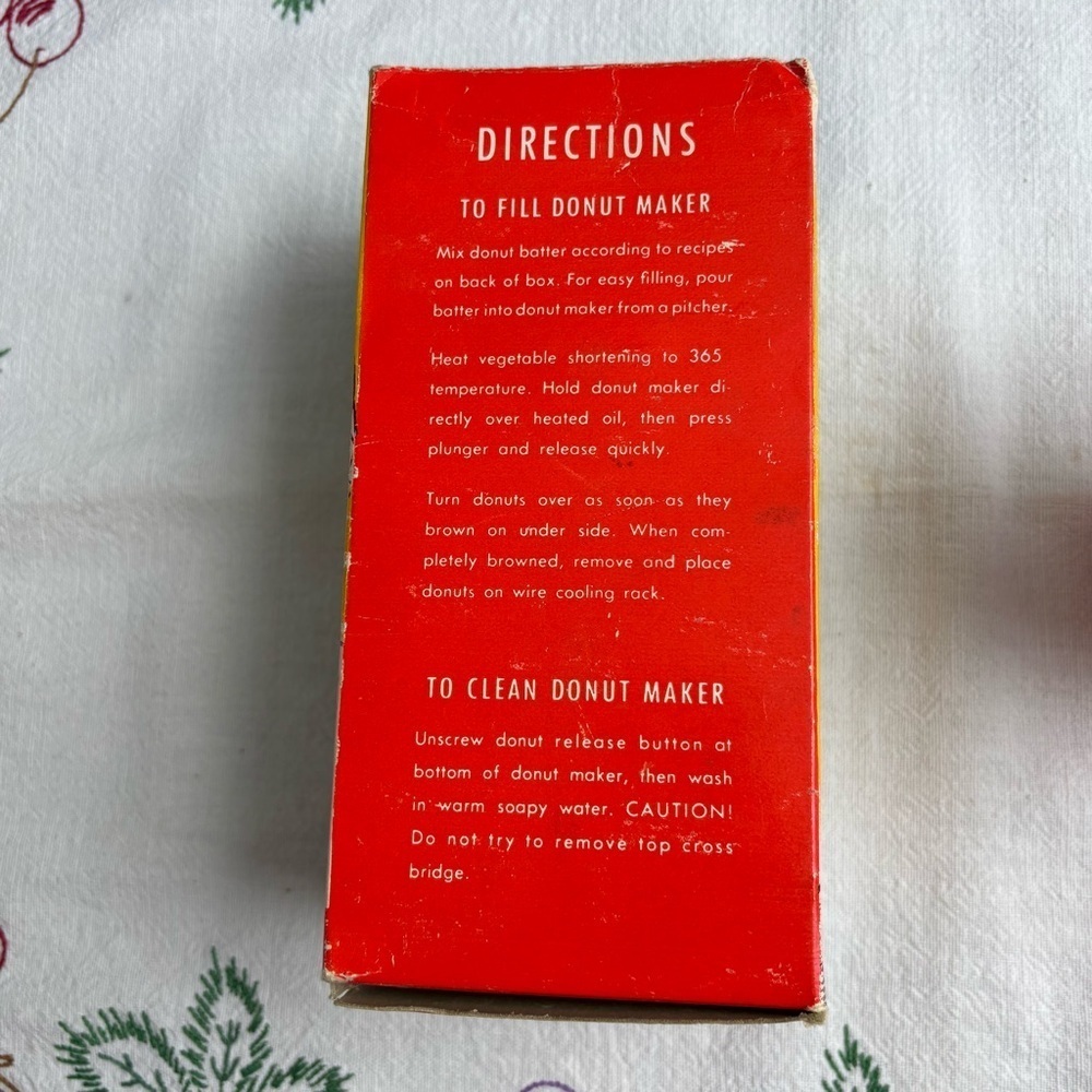 Vintage 50s Popeil’s donut maker with original box! Like-new condition - Picture 5 of 9